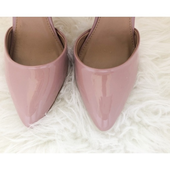 Cross Strap Pointed Toe Pumps - Picture 4 of 6